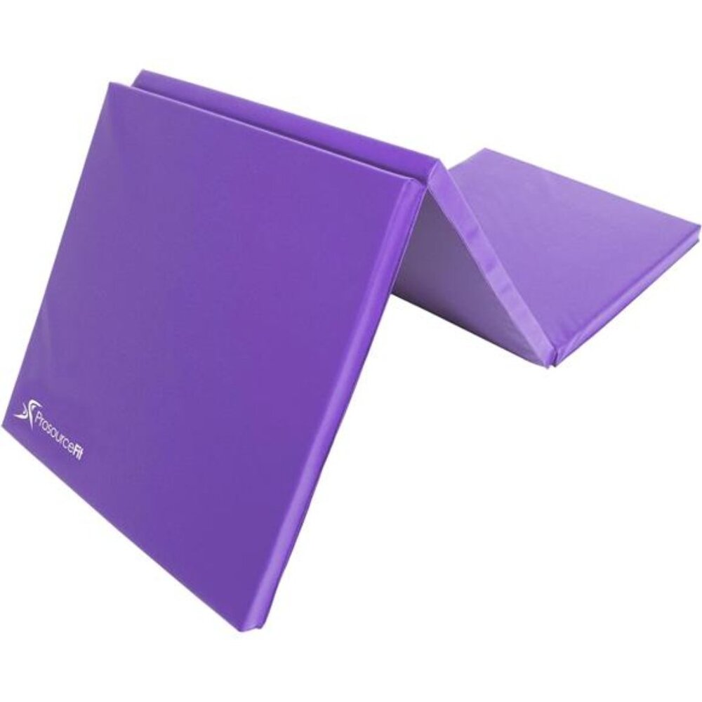 Tri-Fold Folding Thick Exercise Mat 6’x2’ with Carrying Handles for MMA, Gymnast